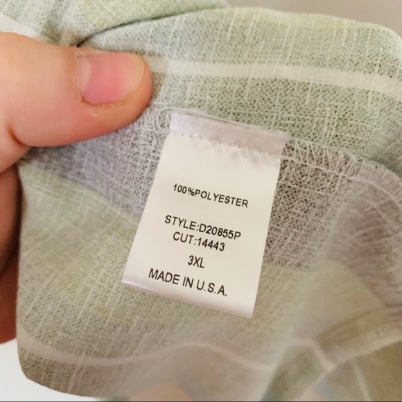 Green Striped Summer Dress - Picture 6 of 7